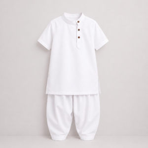 Classic White Boys Kurta Set